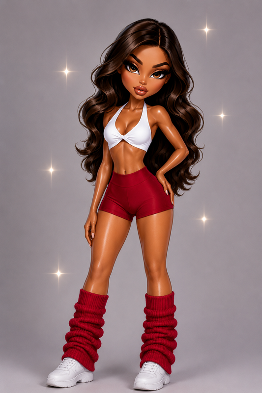 DOLL SHORTS -RED