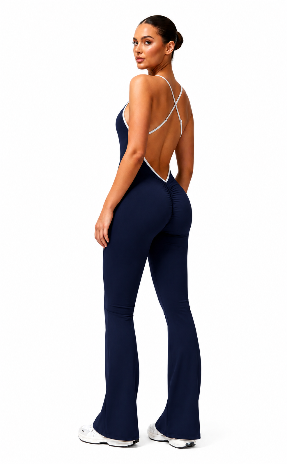 DOLLED UP BODYSUIT- NAVY
