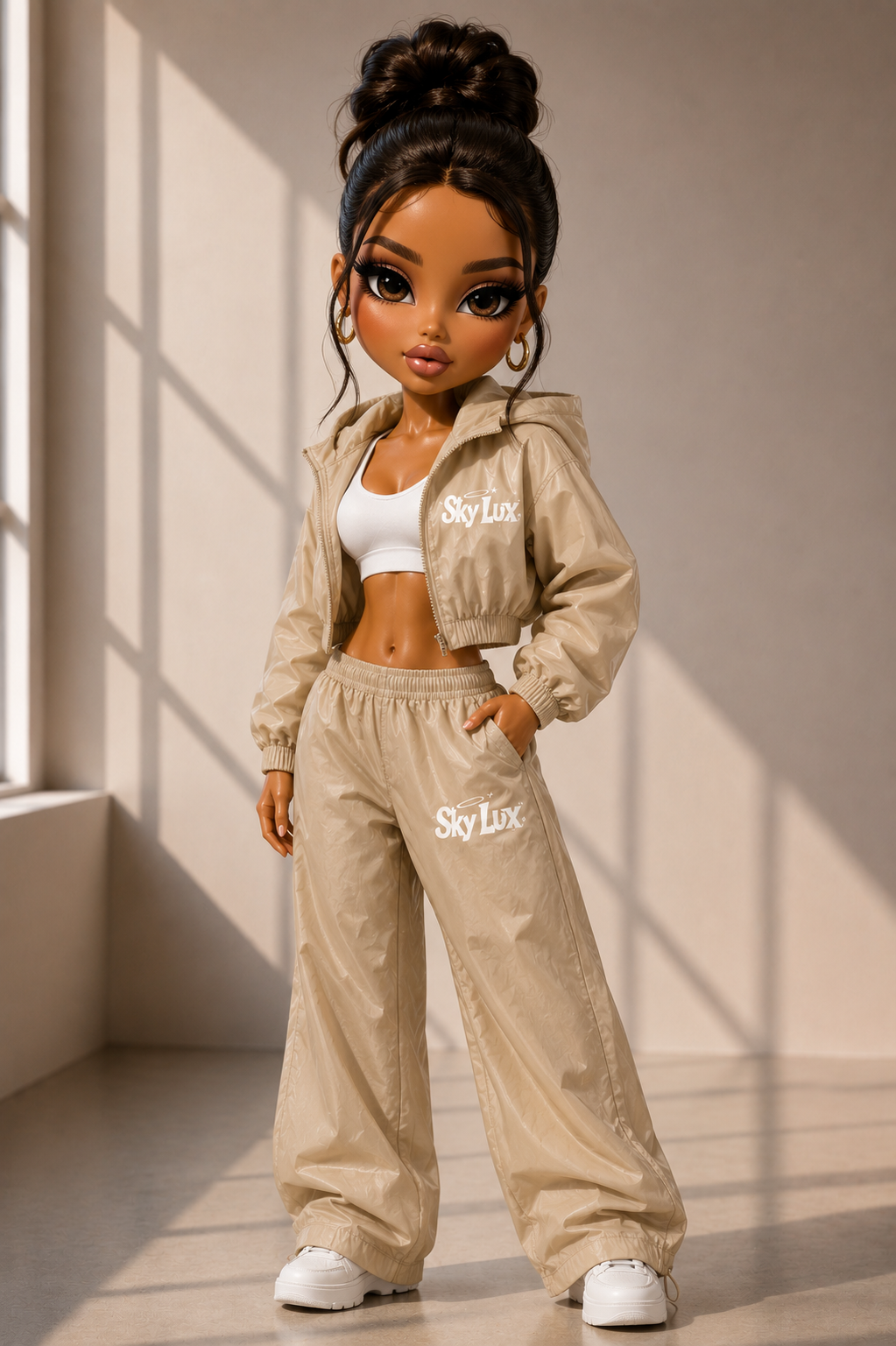 SAFARI ZIP UP -TAN