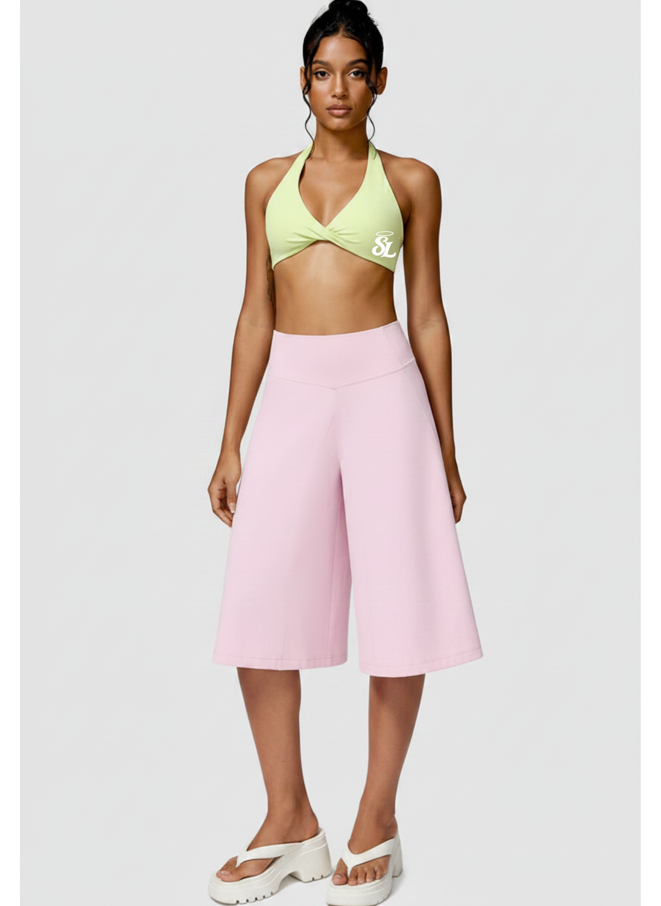CAPRI FLARED BOTTOMS-PINK