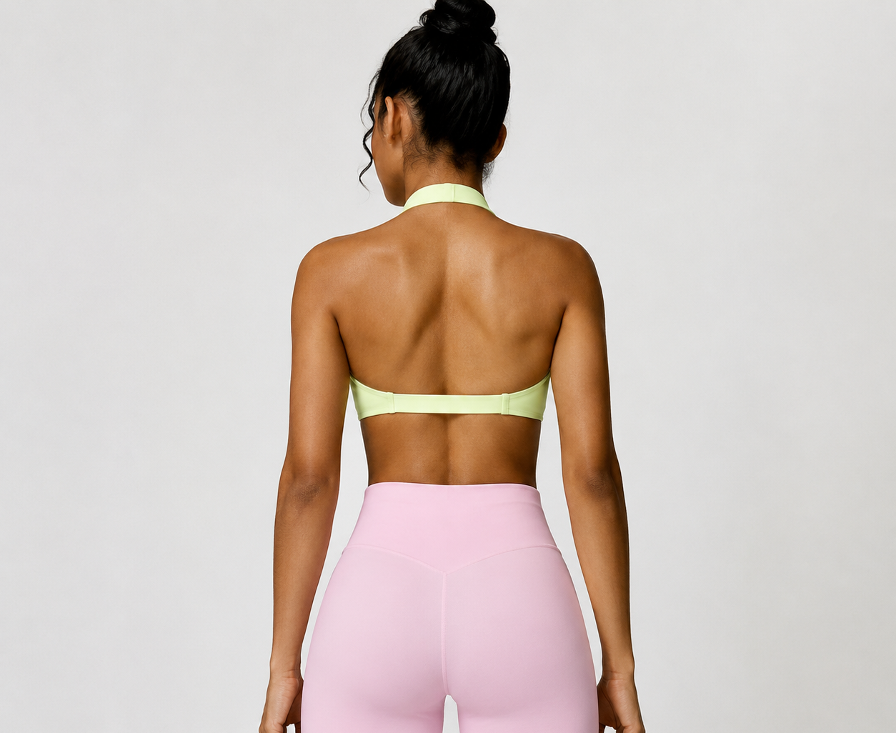 LIME TWIST SPORTS BRA