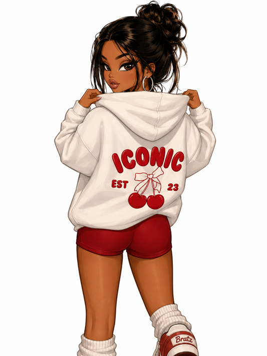 ICONIC HOODIE- CHERRY RED