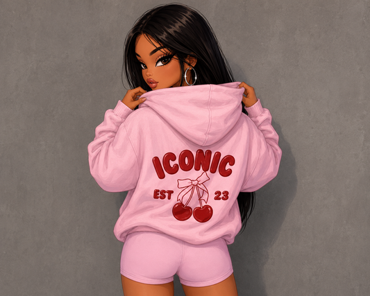 ICONIC HOODIE- PINK
