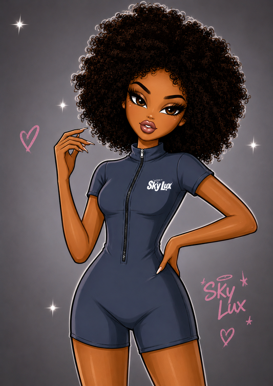 MAIN CHARACTER ZIP BODY SUIT RAINY DAY