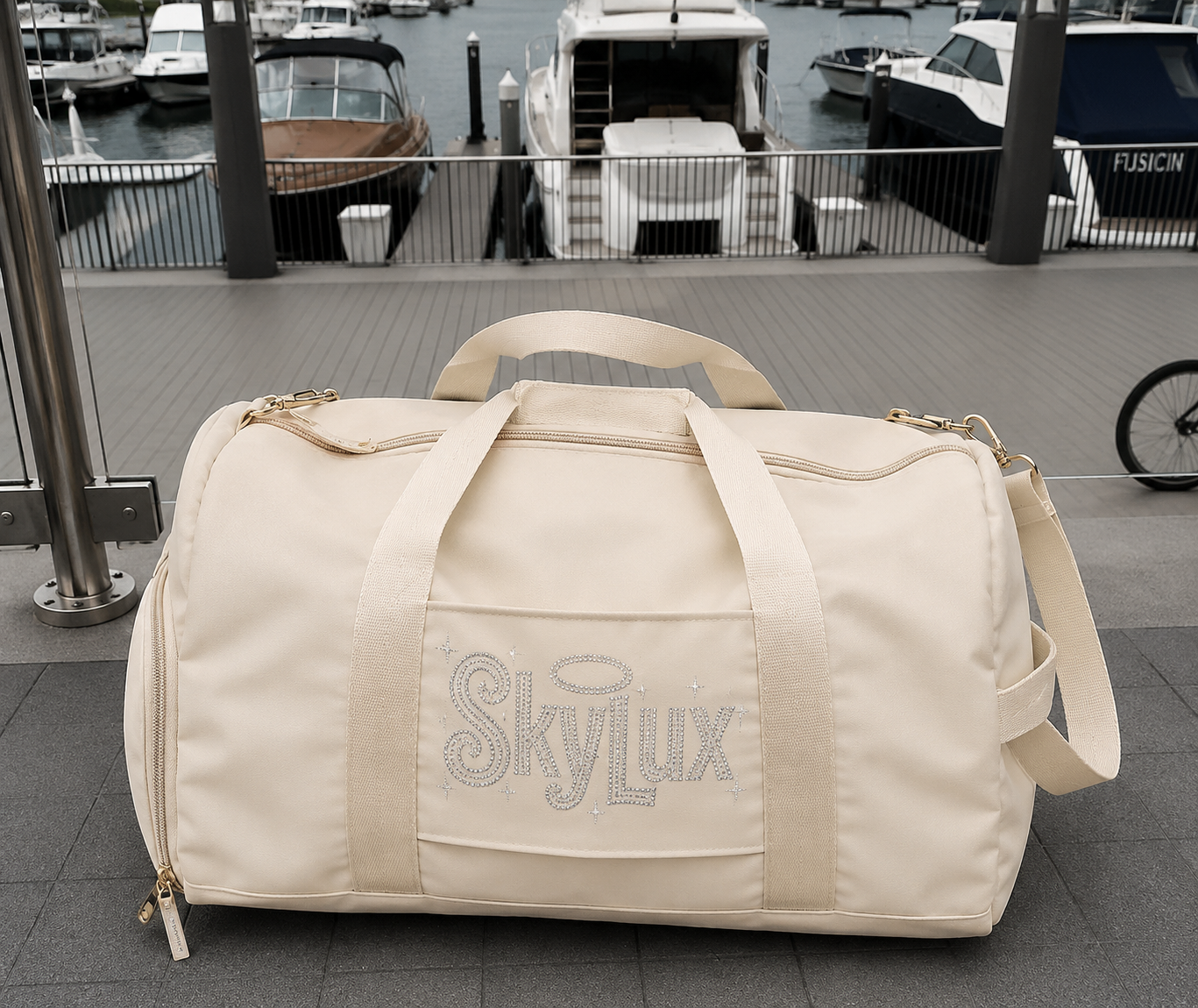 ANGEL GYM BAG-CREAM