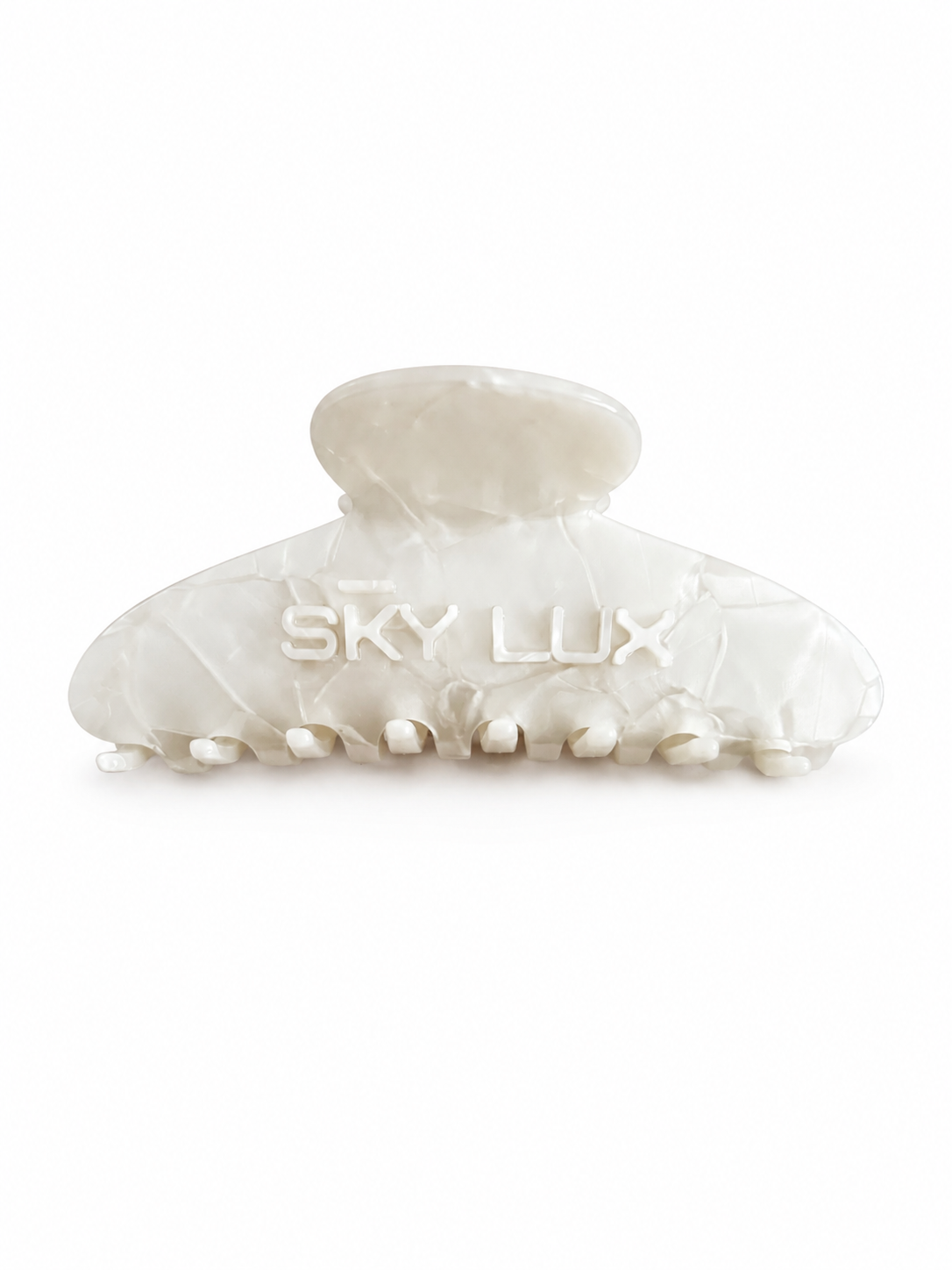 SKY LUX HAIR CLIP- WHITE CLOUD
