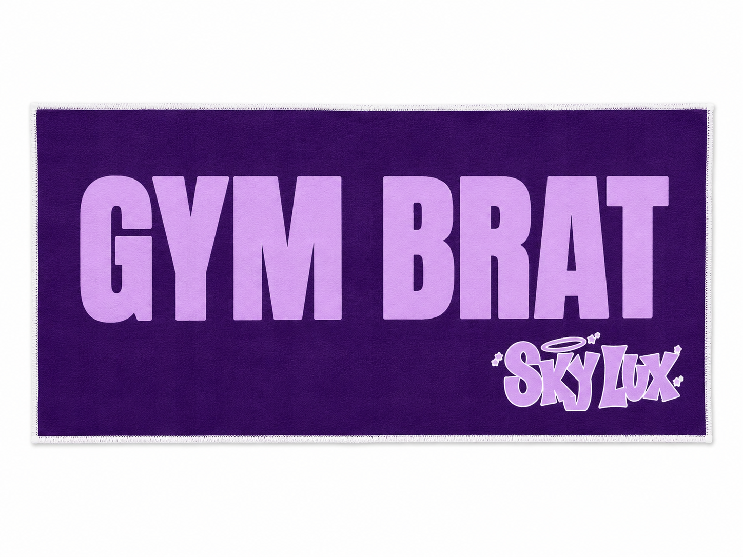 GYM BRAT GYM TOWEL-LAV/DARK PURPLE