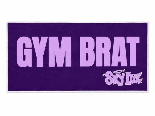 GYM BRAT GYM TOWEL-LAV/DARK PURPLE