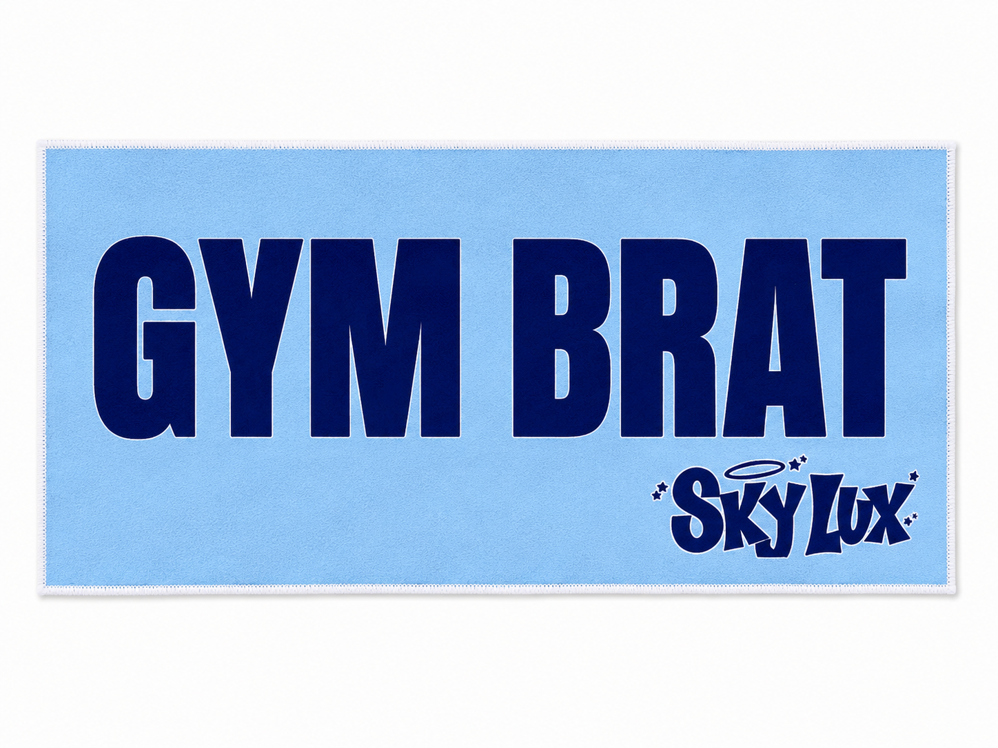 GYM BRAT GYM TOWEL-NAVY/BABY BLUE