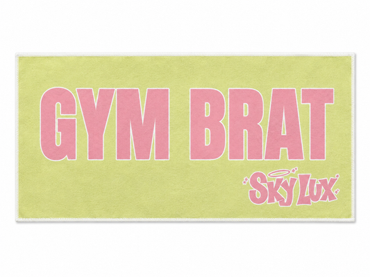 GYM BRAT GYM TOWEL-PINK/GREEN