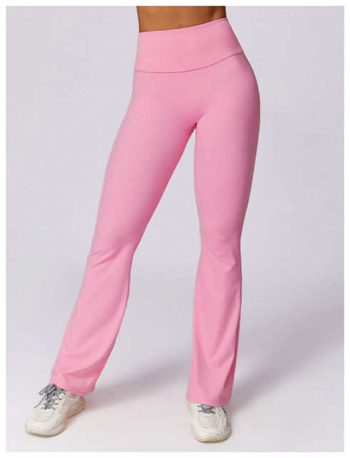 Rose Pink Flared Legging