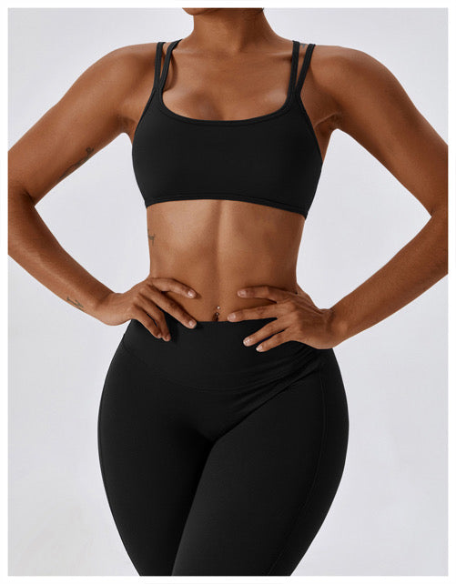 J’adore Lété Black Strap Sports Bra