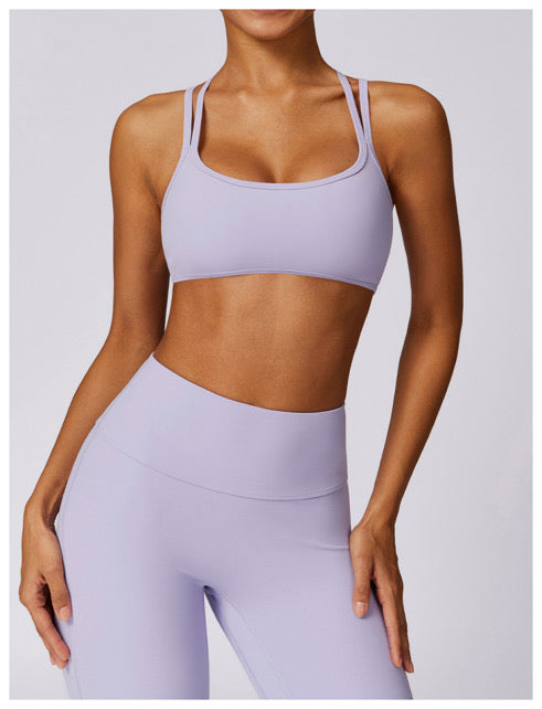 J’adore Lété Lavender Strap Sports Bra