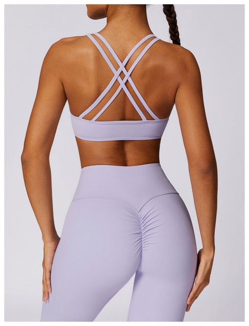 J’adore Lété Lavender Strap Sports Bra