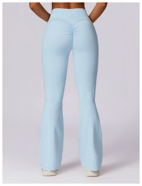 Light Blue Flared Leggings