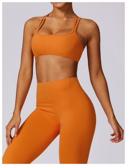 J’adore Lété Orange Strap Sports Bra