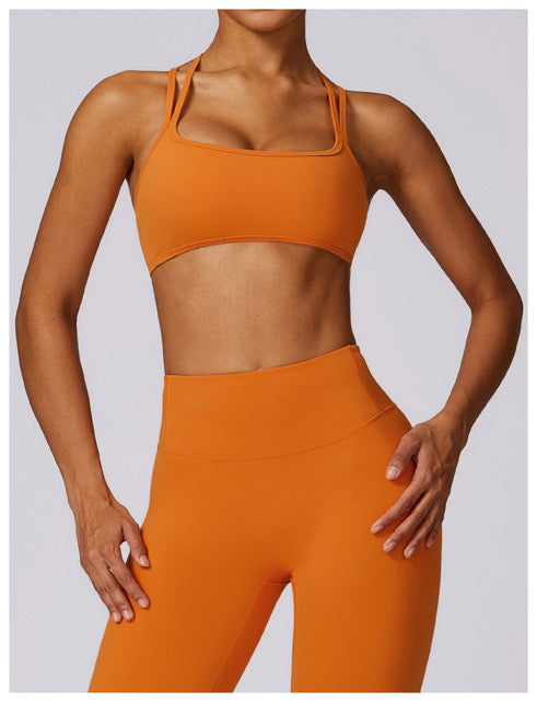 J’adore Lété Orange Strap Sports Bra