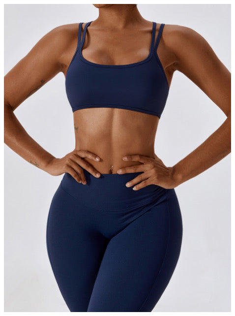 J’adore Lété Navy Strap Sports Bra