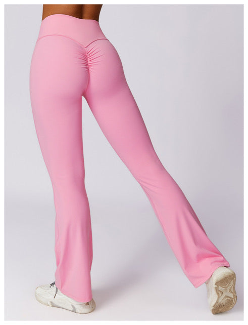 Rose Pink Flared Legging