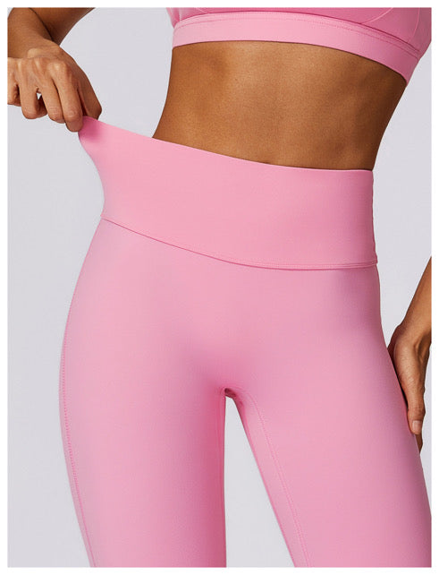 Rose Pink Flared Legging