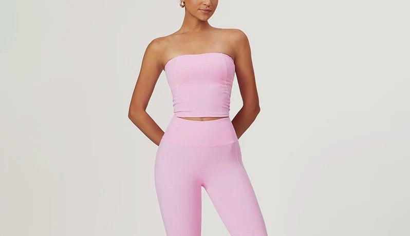 Pretty in Pink Two-Tone Tube Top