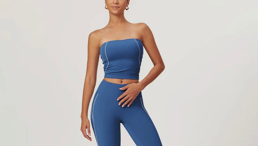 Royal Blue Two-Tone Tube Top