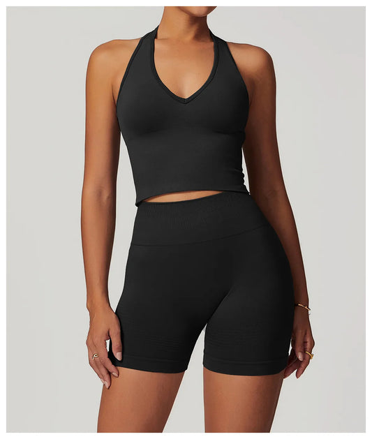 Compression Halter V-Neck
