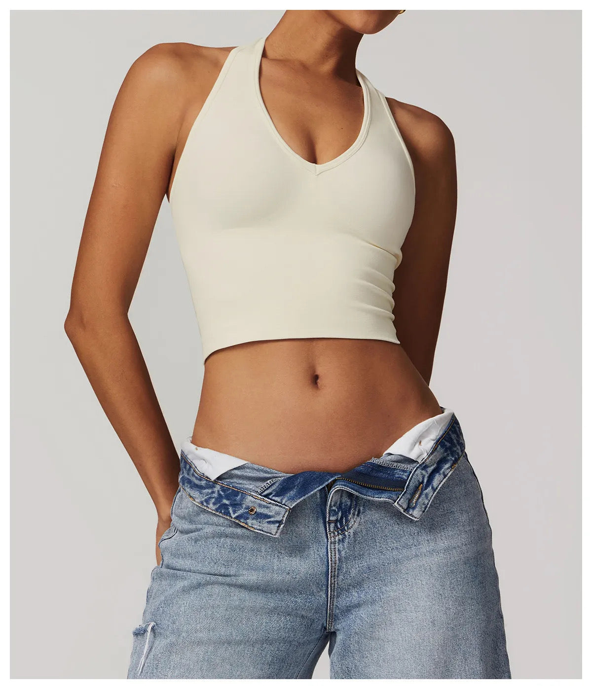 Compression Halter V-Neck