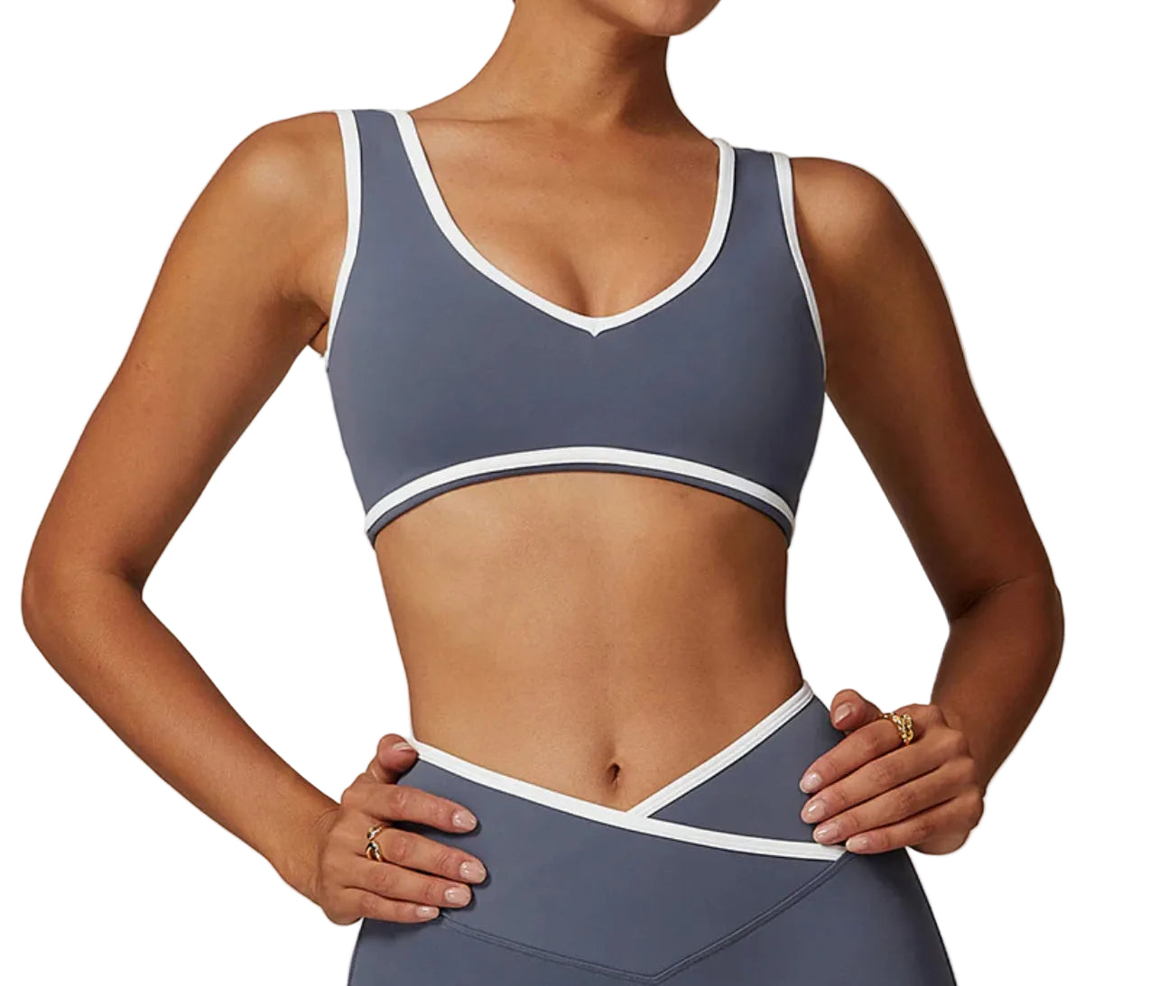 TWO-TONE SPORTS BRA
