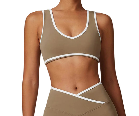 TWO-TONE SPORTS BRA