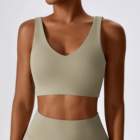 Light Brown Earth Tone Sports Bra