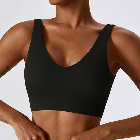 Black Earth Tone Sports Bra