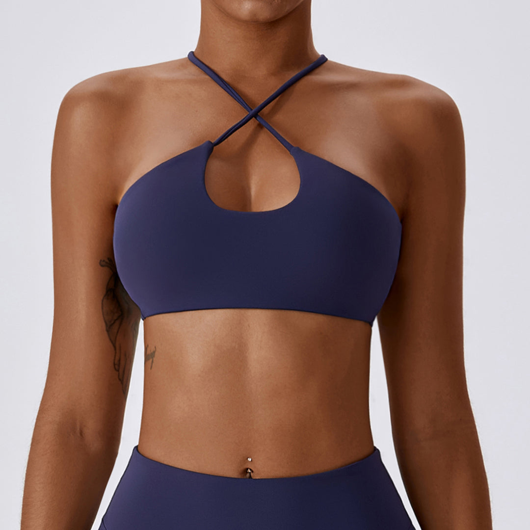 Navy Soft Girl Sport Bra