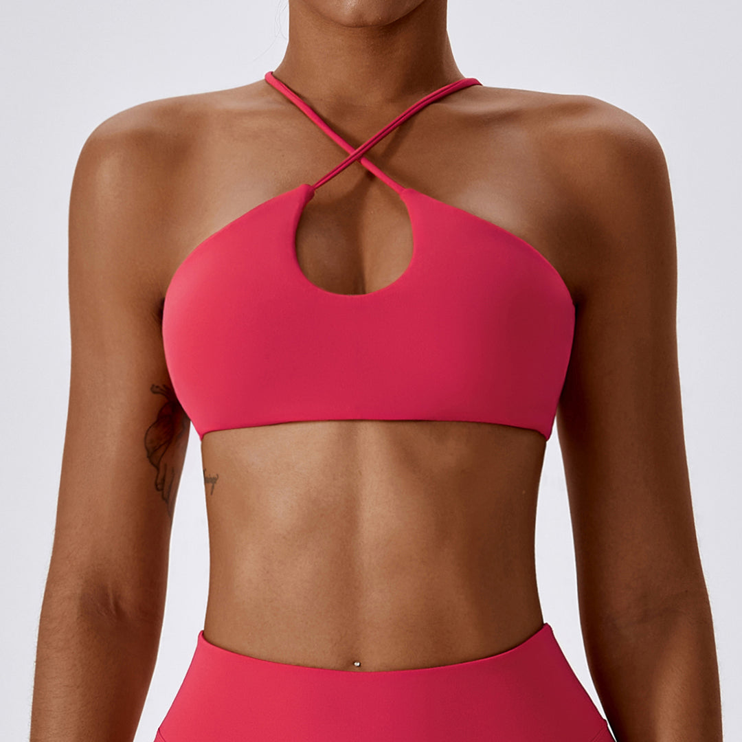 Red Soft Girl Sport Bra