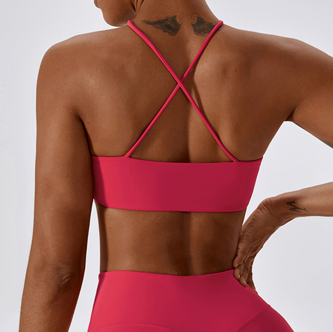Red Soft Girl Sport Bra