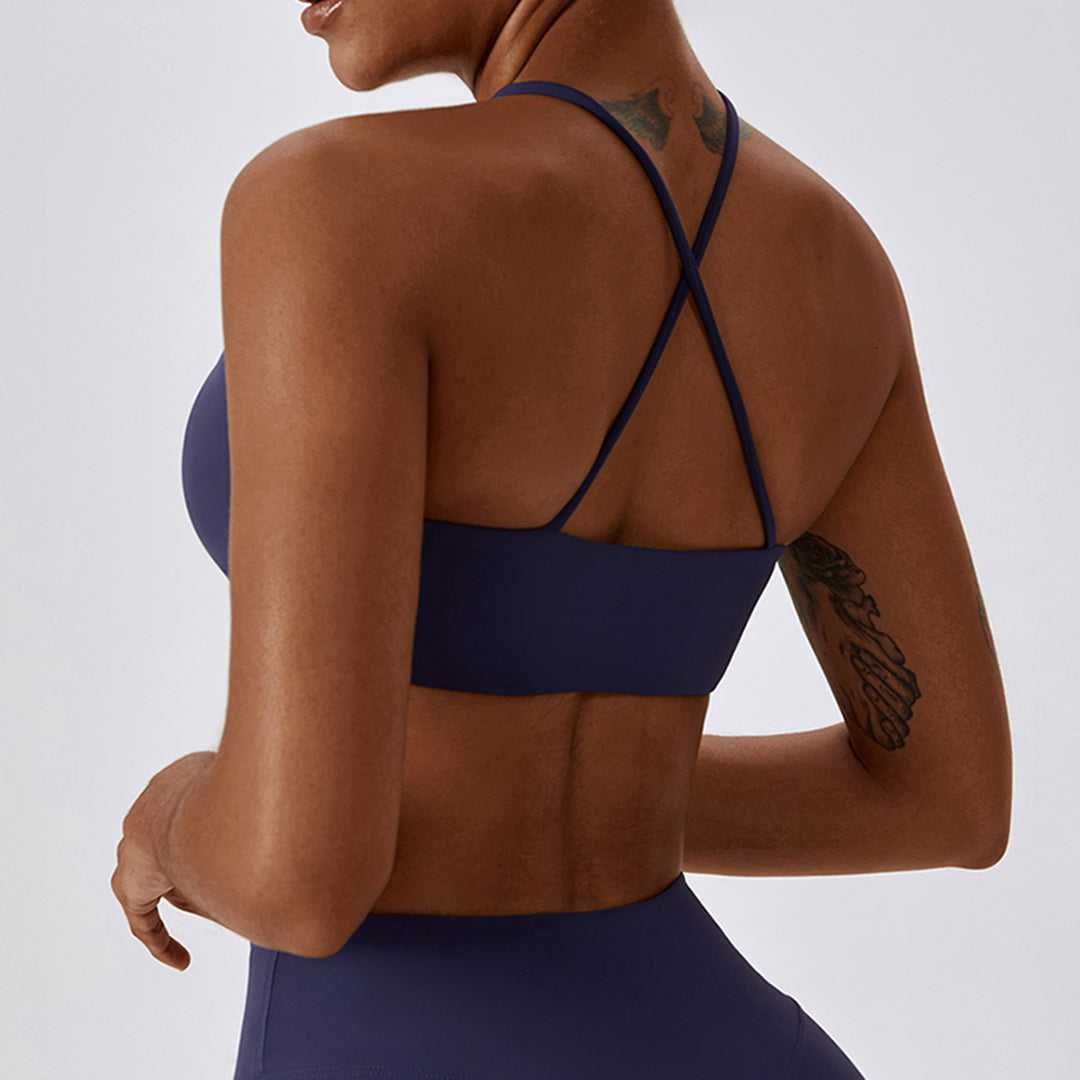 Navy Soft Girl Sport Bra