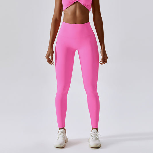 Hot Pinks Sculpting High-Waisted Leggings