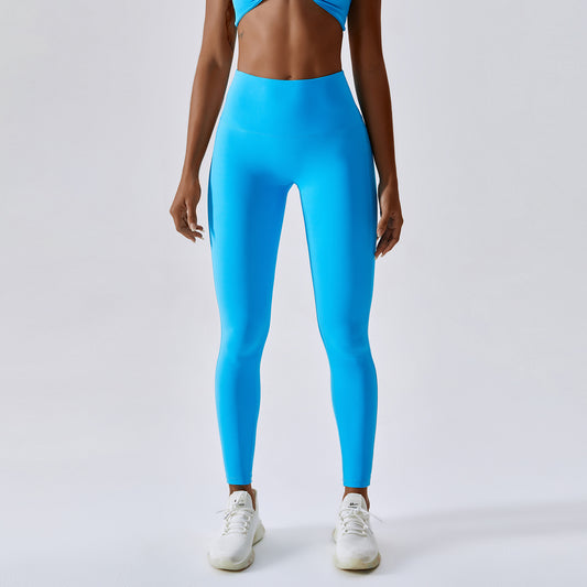 Ligh Blue Sculpting High-Waisted Leggings