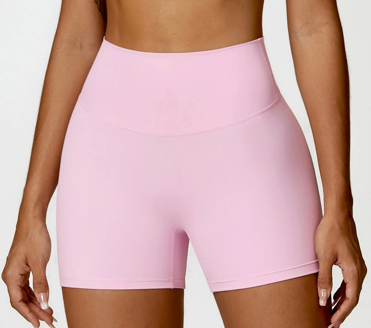 Soft Pink Butt Scrunch Shorts