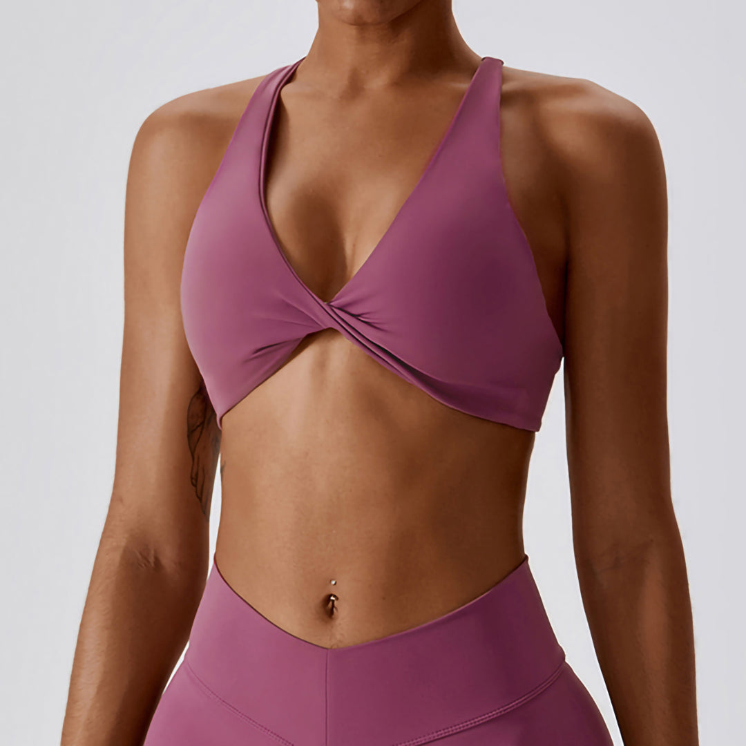 Open Back Twist Bra