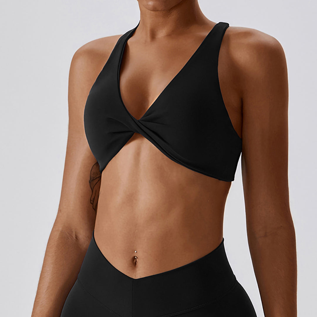 Open Back Twist Bra