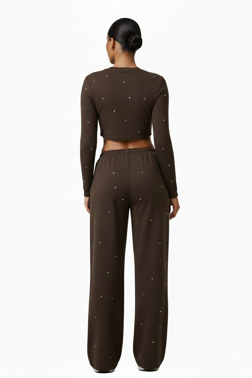 Back Side - Dark Brown, Fewer Rhinestones
