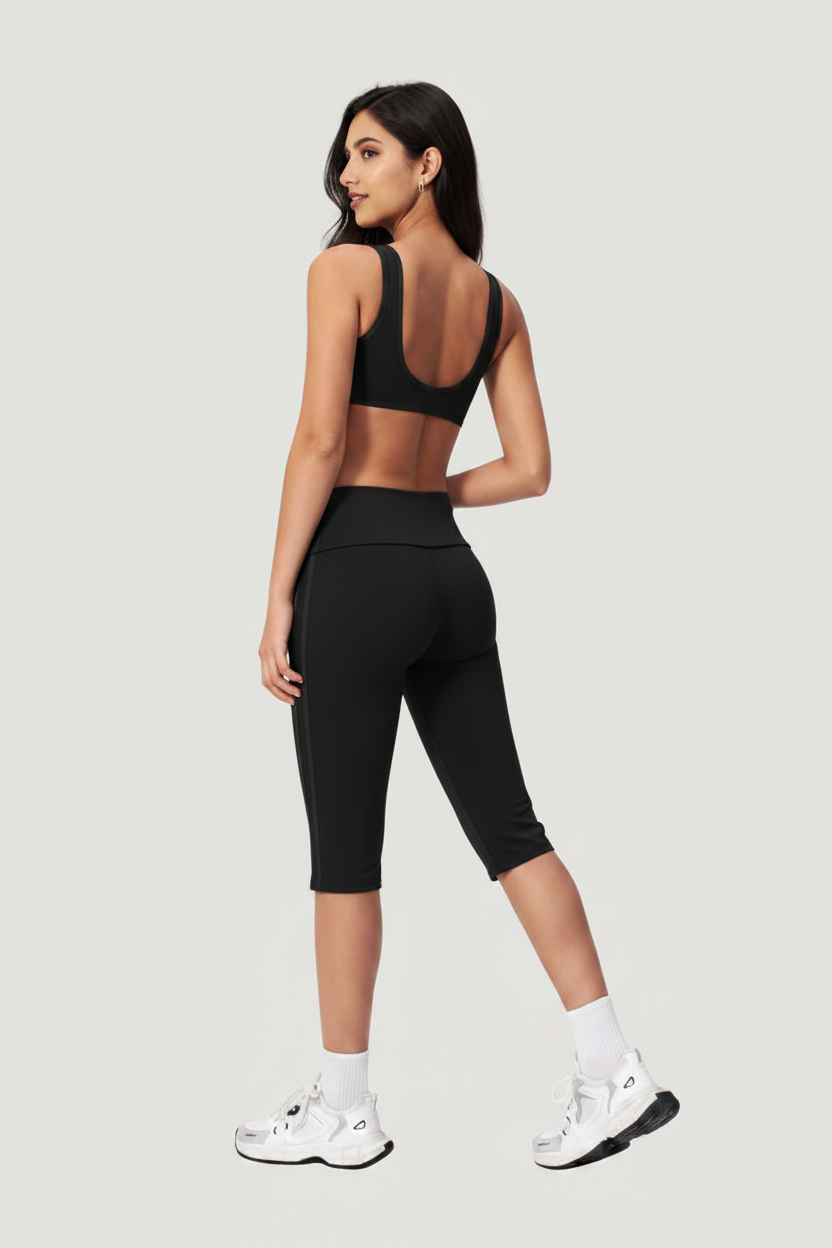 Black SL Set - Back View with Model