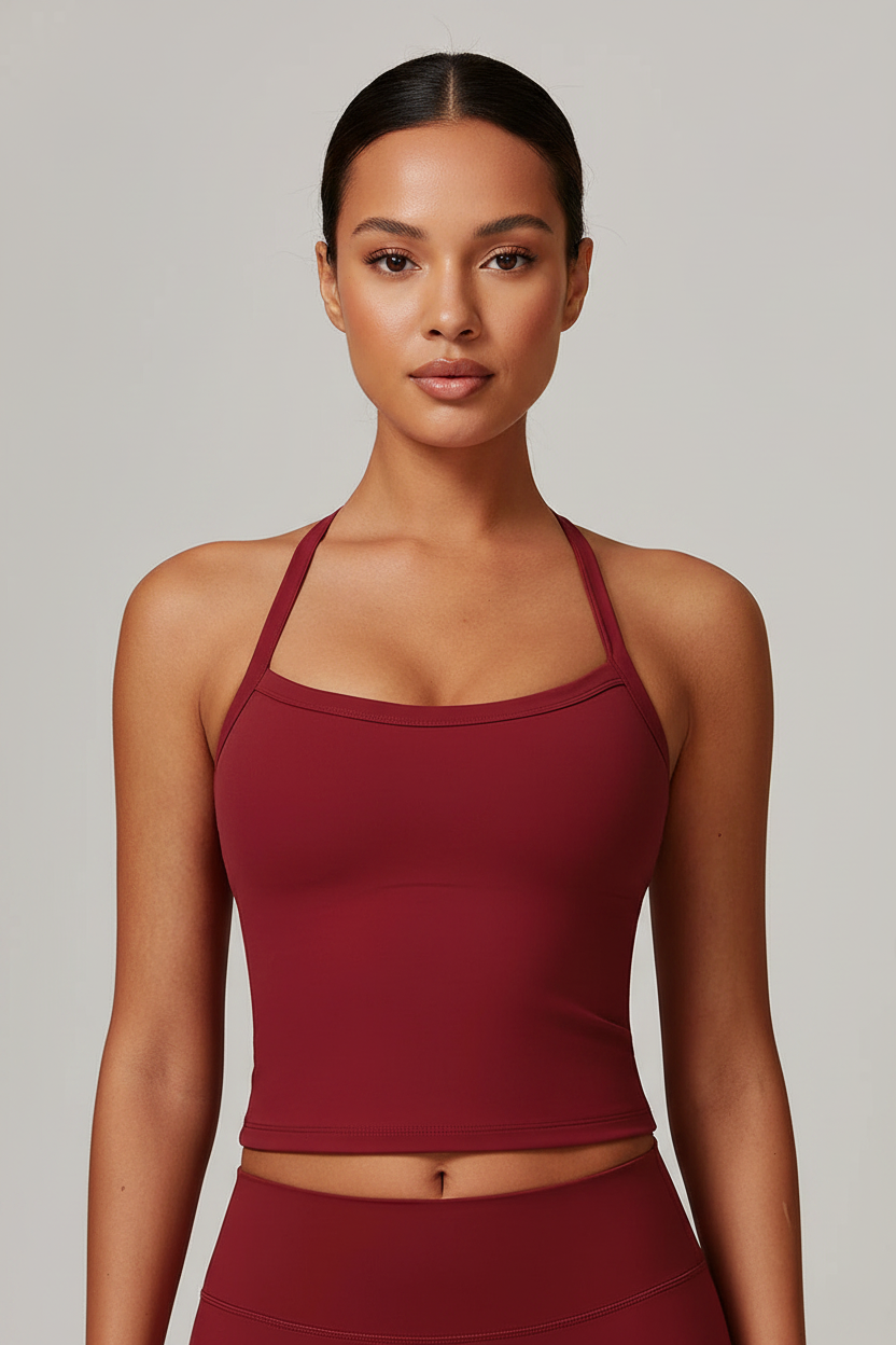 Burgundy Tank - Front with Face