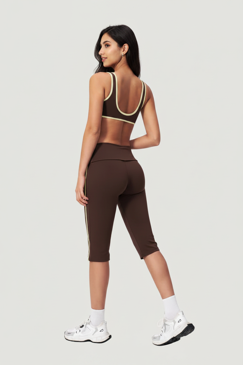 Chocolate Brown SL Set - Back View with Model