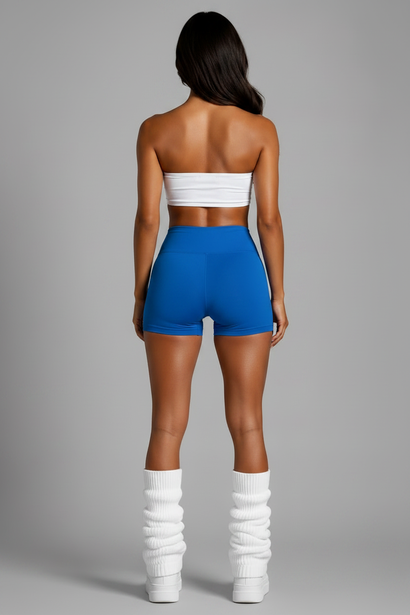DOLL SHORTS - Blue Back View