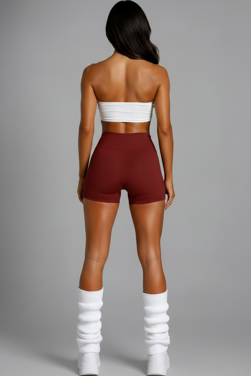 DOLL SHORTS - Dark Crimson Back No Logo