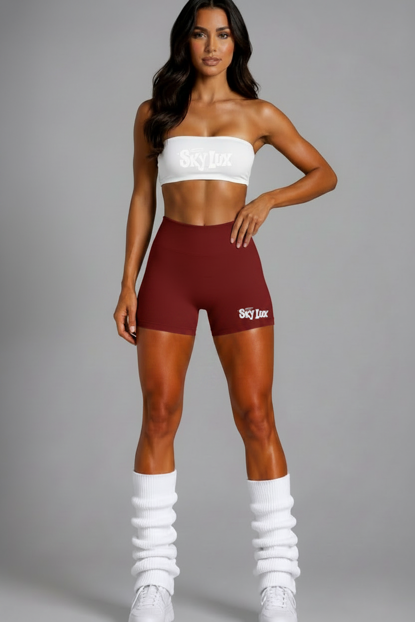 DOLL SHORTS - Dark Crimson Red