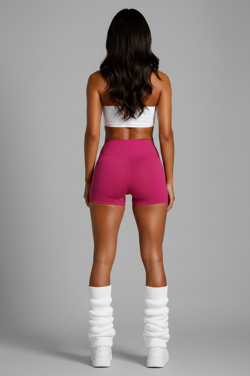 DOLL SHORTS - Dark Pink Back View