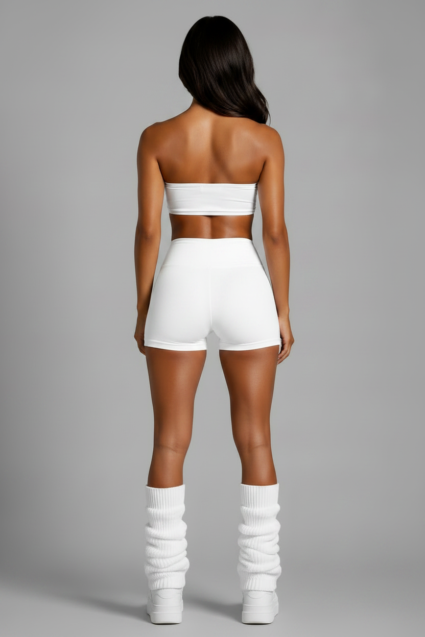 DOLL SHORTS - White Back No Logo